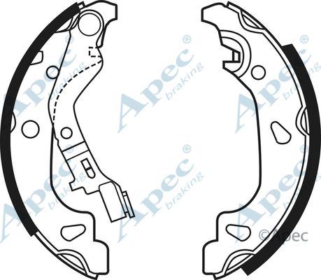 APEC BRAKING Bremžu loku komplekts SHU623